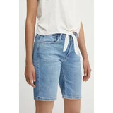 PepeJeans Jeans kratke hlače SLIM SHORT MW ženske, PL801120MN7