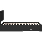  Krevetna konstrukcija Crna 100 x 200 cm Konstruirano drvo | shoptok.hr
