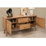 Hanah home vina 02 1053 atlantic pine anthracite (produživi trpezarijski sto, stolice i konzola (5 komada))