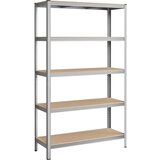 Songmics Polica 60 x 120 x 200 cm smeđa-srebrna, GLR060E01 | shoptok.hr