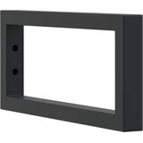  Nosači polica za umivaonik 2 kom crni pravokutni čelični Crna 15 x 35 cm | Shoptok.si