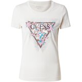 Guess Majica 'CHERRY FLOWER' svetlo bež / nebeško modra / rjava / roza | Shoptok.si