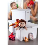Aberto Design set kutija za odlaganje stvari KTKPK17-2-3, 3 komada, beli Cene