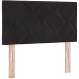 vidaXL Črna postelja z vzmetnico 80x200 cm iz žamet, (22051624) | Shoptok.si