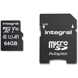 Integral Spominska kartica microSDHC/XC V10 UHS-I U1, 64 GB + SD adapter Cene