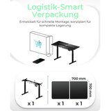 Icybox IB-EW122B-TT ergonomski električni podizač stola | shoptok.hr