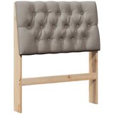  Tapecirani uzglavlje Sivo-smeđa 80 cm Čvrsto borovo drvo | shoptok.hr
