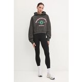 P.E Nation Bombažen pulover Cresent ženski, siva barva, s kapuco, 244H382 | Shoptok.si