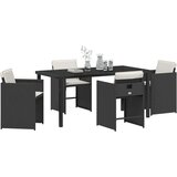  Vrtni set za objed 5 pcs Crna poliratan | shoptok.hr