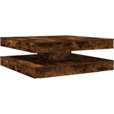 Maison Chic Klubska mizica - kavna mizica - Nizka mizica dimljeni hrast 90x90x34,5 cm, (21753946) | Shoptok.si