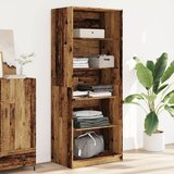 vidaXL Garderobna omara starinski les 80x50x200 cm inženirski les Cene