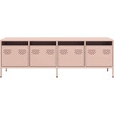 vidaXL TV omarica roza 135x39x43,5 cm hladno valjano jeklo | Shoptok.si