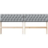 vidaXL Tapecirano vzglavje Svetlo siva 180 cm Masivno borovo les | Shoptok.si