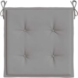 vidaXL Blazine za vrtne stole 4 kosi sive 50x50x3 cm blago | Shoptok.si
