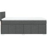  Krevet s oprugama i madracem tamnosivi 90 x 190 cm od tkanine | shoptok.hr