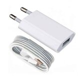 Apple IPHONE in IPOD HIŠNI POLNILEC 220V MB707ZM-B + kabel MD818 Lightning Original | Shoptok.si