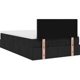 vidaXL Otomanski krevet s madracem crni 120x200 cm tkanine | shoptok.hr