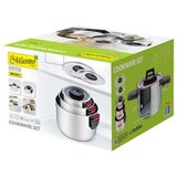  Lonac s Poklopcem Feel Maestro MR-3530-6 Crno crvena Čelik Nehrđajući Čelik Plastika Ø 24 cm Ø 20 cm Ø 16 cm 1 5 L 5 8 L 3 2 L ( | shoptok.hr