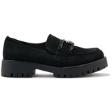 Shelvt Women's suede black loafers | Eponuda.ba