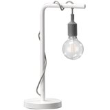  ONLI - Stona lampa WIRE 1xE27/15W/230V 50 cm siva/bela | Eponuda.com