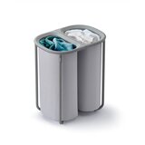 Joseph Joseph Svetlo siv tekstilni koš za perilo 2x40 l Duo – Cene