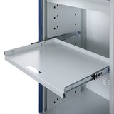 eurokraft pro računalniška delovna postaja, jeklena pločevina, vxš 1770 x 1100 mm, z ohišjem za zaslon, barva vrat svetlo siva | Shoptok.si