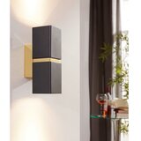 Eglo DEKORAT. STENSKA SVETILKA PASSA 2X3.3W GU10 ČRNA / ZLATA | Shoptok.si