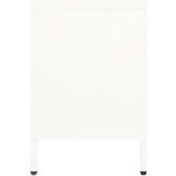 TV ormarić bijeli 105 x 35 x 52 cm od čelika i stakla | shoptok.hr