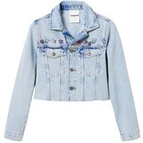 Desigual Prehodna jakna 'Soho' moder denim / čokolada / svetlo zelena / temno liila | Shoptok.si