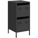 Maison Chic Komoda - Predalnik črna 35x39x73,5 cm hladno valjano jeklo, (21718572) Cene