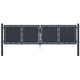  Vrtna vrata Čelik 300x75 cm Antracit | shoptok.hr