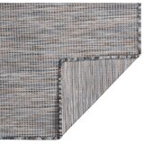 Furnova Zunanja preproga ploščato tkanje 160x230 cm rjava in modra, (21930600) | Shoptok.si