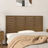 uzglavlje boja meda 126x3x63 cm masivna borovina