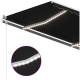 Automatska tenda sa senzorom za vjetar LED 450x300 cm antracit | shoptok.hr