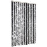 Furnova Zavesa proti mrčesu siva in črna 118x220 cm šenilja, (21917788) | Shoptok.si