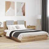  Okvir kreveta s uzglavljem Umjetnički hrast 150 x 200 cm | shoptok.hr