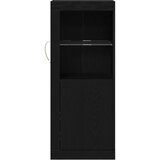  Komoda s LED svjetlima Crna Hrast 41x37x100 cm | shoptok.hr
