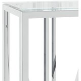  Konzolni stol 110 x 30 x 70 cm od nehrđajućeg čelika i stakla | shoptok.hr