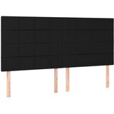  S oprugama i madracem crni 200x200 cm od tkanine | shoptok.hr