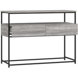  Konzolni stol siva boja hrasta 100x40x75 cm konstruirano drvo | shoptok.hr