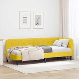  Kutni okvir kreveta Žuta 80 x 200 cm Baršun | shoptok.hr