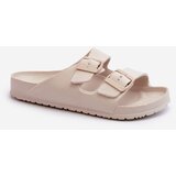 EVENTO PE1 Women's Foam Flip Flops with Buckles Beige Luciene | shoptok.hr