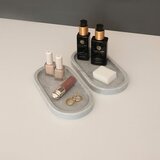  MAR07550206D Grey Bathroom Tray Set Cene