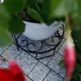 Kondela Podstavek za cvetlične lonce, kovina/črna, DEMBEL | Shoptok.si
