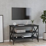 The Living Store TV omarica črna 80x40x50 cm inženirski les - TV Omarica, (21430687) Cene