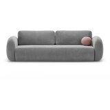Cosmopolitan Design Temno siva žametna raztegljiva/s prostorom za shranjevanje sedežna garnitura 262 cm Tonale – | Shoptok.si