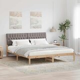  Krevetni okvir s tapiciranim uzglavljem Smeđa 180 x 200 cm | shoptok.hr