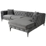 Atelier Del Sofa ugaona garnitura como eco right anthracite black