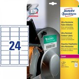 Avery Zweckform Izjemno odporne poliesterske etikete 63,5 x 33,9 mm, bele | Shoptok.si