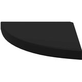  Plutajuće kutne police 2 kom crne 35 x 35 x 3,8 cm MDF | Eponuda.ba
